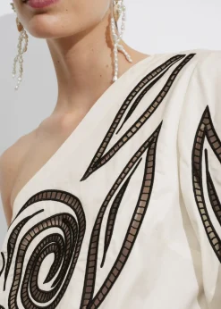 & Other Stories Sets & Suits | Blouses & Shirts | Embroidered One-Shoulder Top White