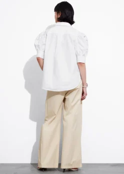 & Other Stories Blouses & Shirts | Embroidered Puff-Sleeve Blouse