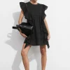 & Other Stories Dresses | Embroidered Ruffle Mini Dress