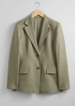 & Other Stories Blazers & Vests | Outerwear | Fitted Linen Blazer