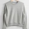 & Other Stories Tops | Fitted Pleated-Shoulder Sweatshirt