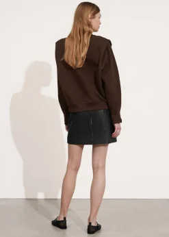 & Other Stories Tops | Fitted Pleated-Shoulder Sweatshirt