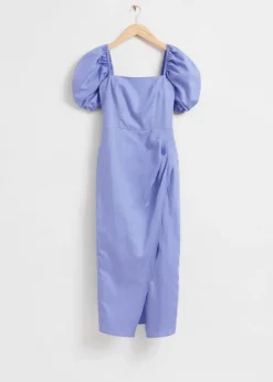 & Other Stories Dresses | Fitted Puff Sleeve Dress