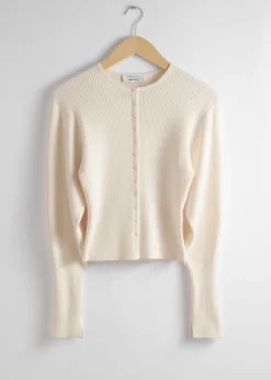 & Other Stories Sweaters & Knits | Fitted Rib-Knit Cardigan