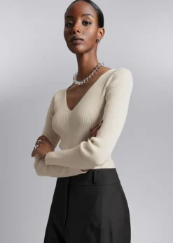 & Other Stories Tops | Sweaters & Knits | Fitted Rib-Knit Top
