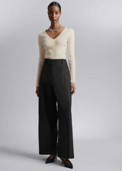 & Other Stories Tops | Sweaters & Knits | Fitted Rib-Knit Top
