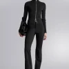 & Other Stories Pants | Flared Jersey Trousers Black