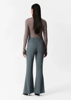 & Other Stories Pants | Flared Trousers Dark Grey