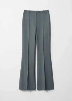& Other Stories Pants | Flared Trousers Dark Grey