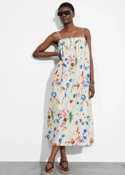 & Other Stories Dresses | Floaty Strappy Midi Dress