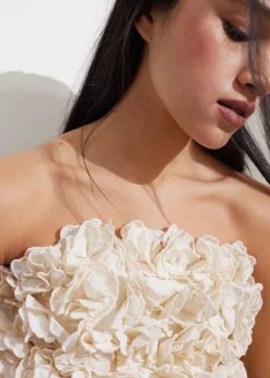 & Other Stories Tops | Blouses & Shirts | Floral-Appliqué Bustier Top Cream
