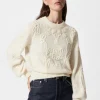 & Other Stories Sweaters & Knits | Floral-Appliqué Knit Sweater Cream