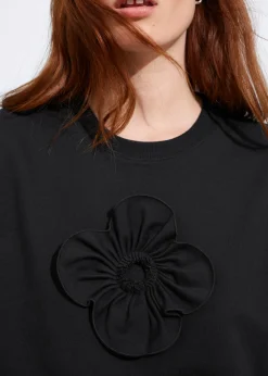 & Other Stories Tops | Floral-Appliqué T-Shirt