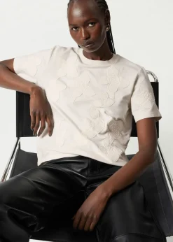 & Other Stories Tops | Floral-Appliqué T-Shirt