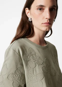 & Other Stories Tops | Floral-Appliqué T-Shirt