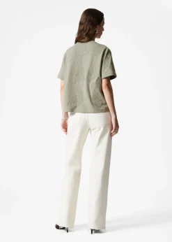 & Other Stories Tops | Floral-Appliqué T-Shirt