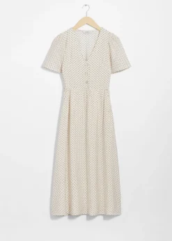 & Other Stories Dresses | Flutter-Sleeve Midi Dress