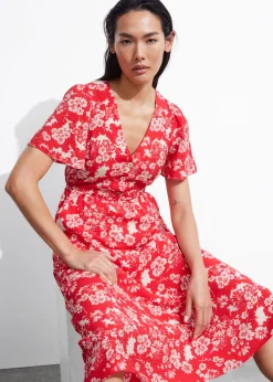 & Other Stories Dresses | Flutter-Sleeve Midi Dress