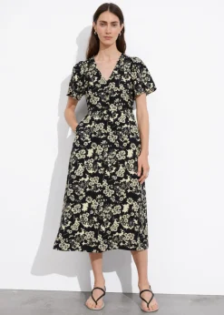 & Other Stories Dresses | Flutter-Sleeve Midi Dress