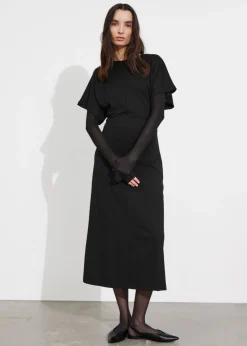 & Other Stories Dresses | Flutter-Sleeve Midi Dress