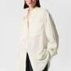 & Other Stories Blouses & Shirts | Frayed Patch-Pocket Shirt White