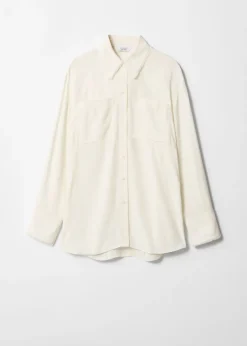 & Other Stories Blouses & Shirts | Frayed Patch-Pocket Shirt White
