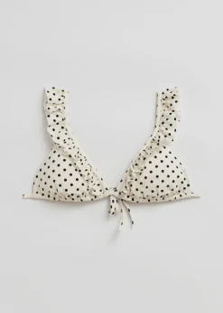 & Other Stories Swimwear | Frilled Triangle Bikini Top