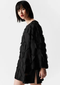 & Other Stories Sets & Suits | Blouses & Shirts | Fringed Mini Tunic Dress Black