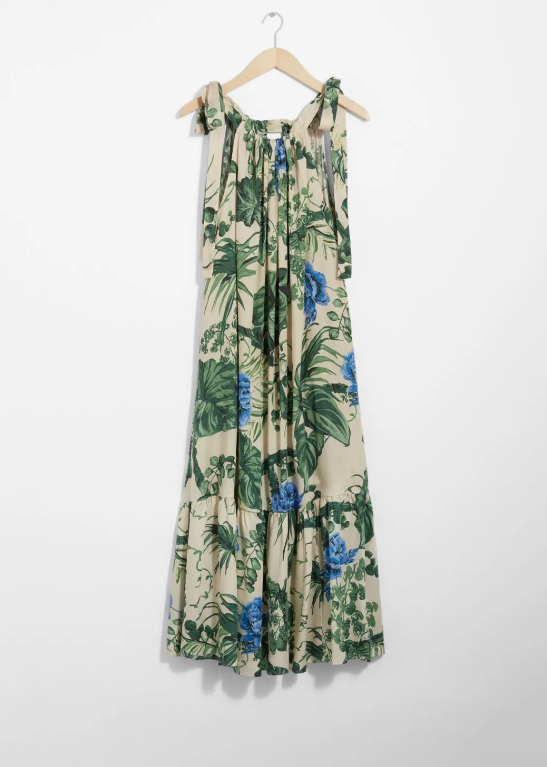 & Other Stories Dresses | Gathered Sleeveless Midi Dress