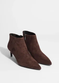 & Other Stories Boots | Heeled Ankle Boots Brown Suede