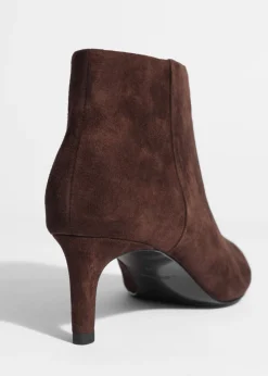 & Other Stories Boots | Heeled Ankle Boots Brown Suede