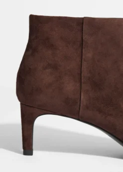 & Other Stories Boots | Heeled Ankle Boots Brown Suede