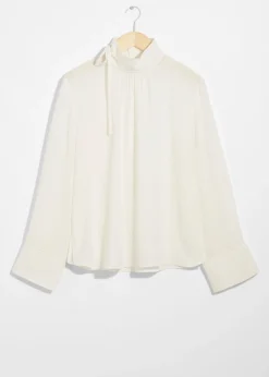 & Other Stories Blouses & Shirts | High-Collar Silk Blouse