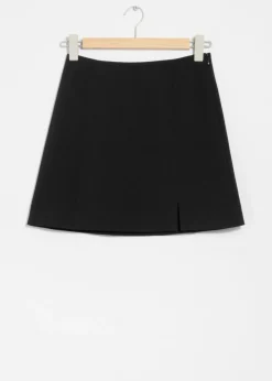 & Other Stories Skirts | High-Waist Mini Skirt Black
