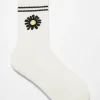 & Other Stories Socks & Tights | Socks & Tights | Intarsia Cotton-Blend Socks White