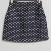 & Other Stories Skirts | Jacquard Mini Skirt Dark Blue Jacquard
