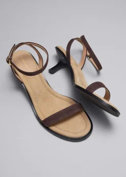 & Other Stories Heels | Sandals | Kitten Heel Leather Sandals