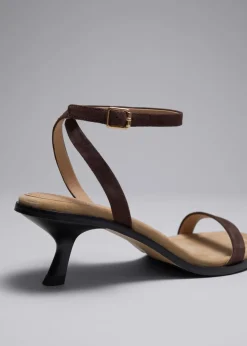 & Other Stories Heels | Sandals | Kitten Heel Leather Sandals