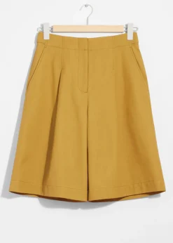 & Other Stories Shorts | Knee-Length Shorts Yellow