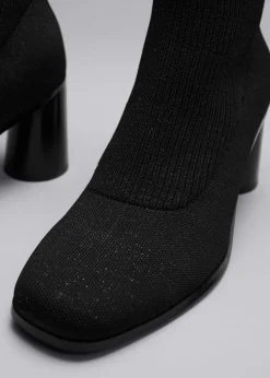 & Other Stories Boots | Knit Sock Boots Black/Glitter