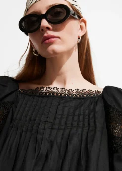 & Other Stories Dresses | Lace-Trimmed Mini Dress