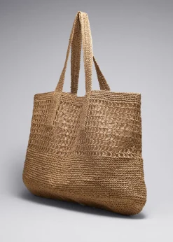 & Other Stories Totes | Large Crochet- Tote Straw