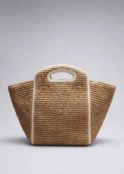 & Other Stories Totes | Swimwear | Large Straw Tote Beige