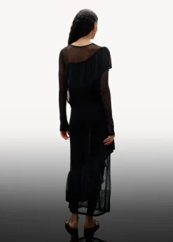 & Other Stories Dresses | Sweaters & Knits | Layered Knit Midi Dress Black