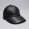 & Other Stories Hats | Leather Baseball Cap Black