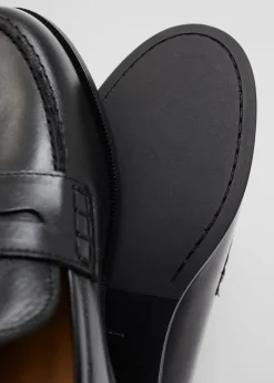 & Other Stories Loafers & Flats | Leather Penny Loafers Black