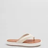 & Other Stories Loafers & Flats | Sandals | Leather Platform Flip Flops Ivory