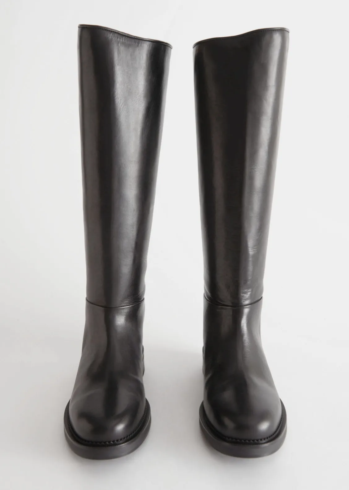 & Other Stories Boots | Leather Riding Boots