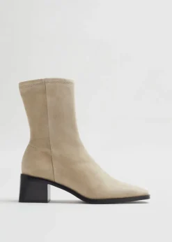 & Other Stories Boots | Leather Sock Boots