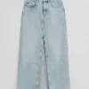 & Other Stories Skirts | Long Frayed Edge Denim Skirt Light Blue